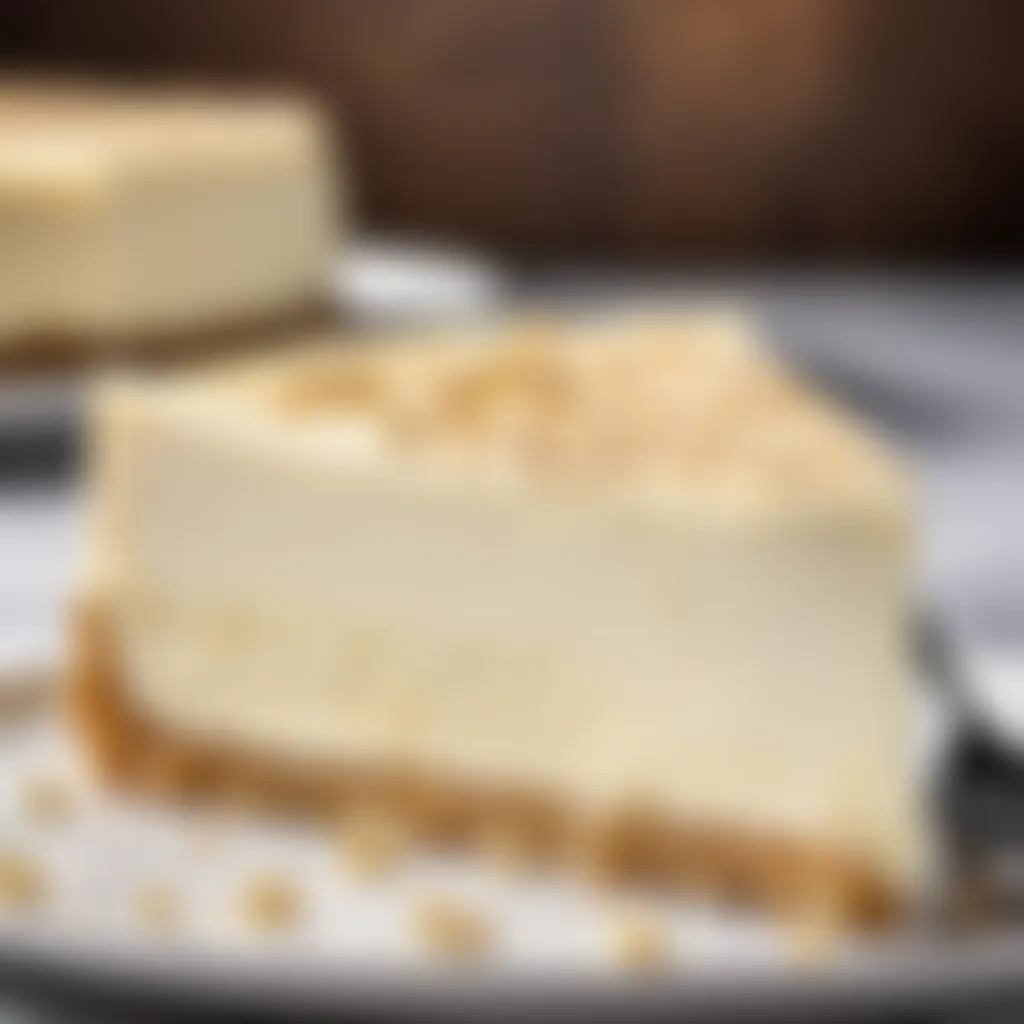 Perfectly Baked White Chocolate Cheesecake Slice