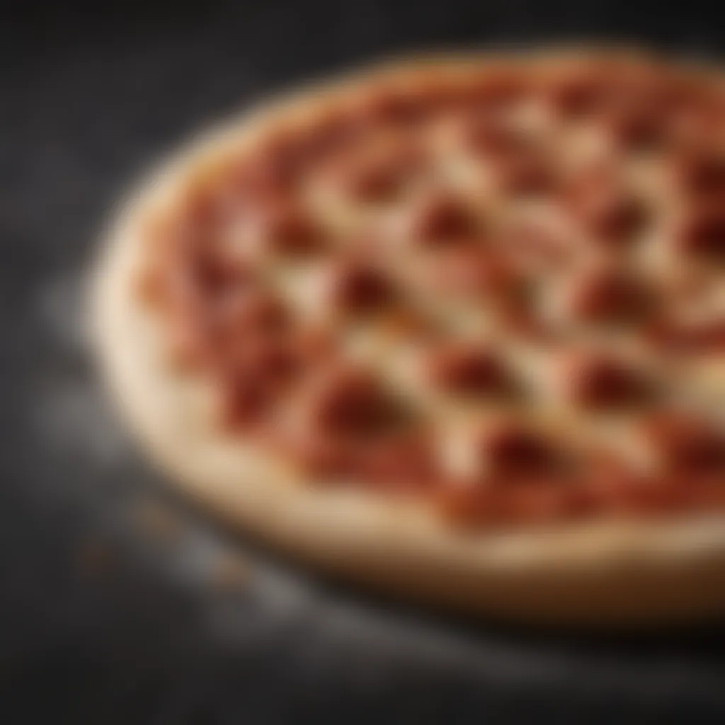 Artful Shaping of Pizza Dough Perfectly risen pizza dough ready for shaping