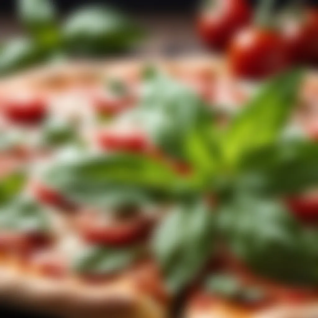 Basil Leaves: Aromatic Elegance Finishing Touch with Fragrant Basil Leaves