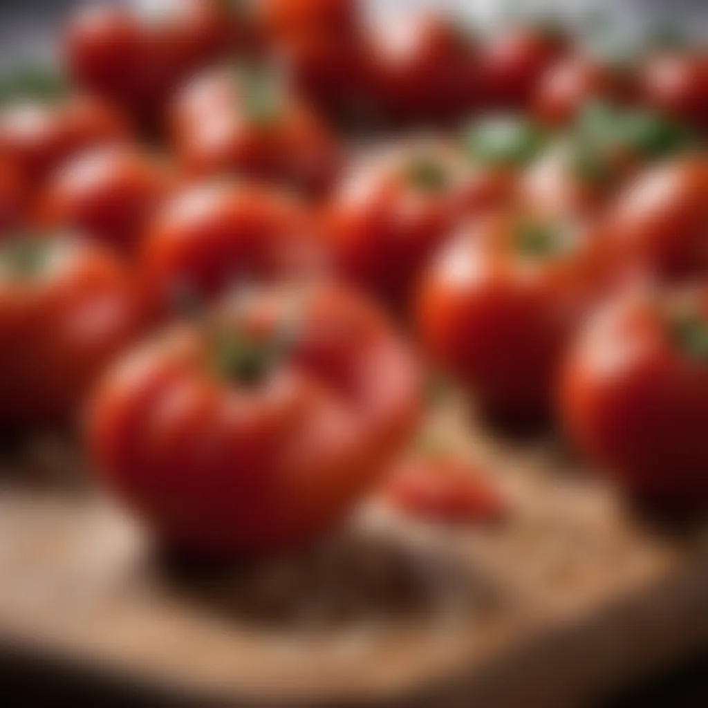 Freshly Harvested San Marzano Tomatoes