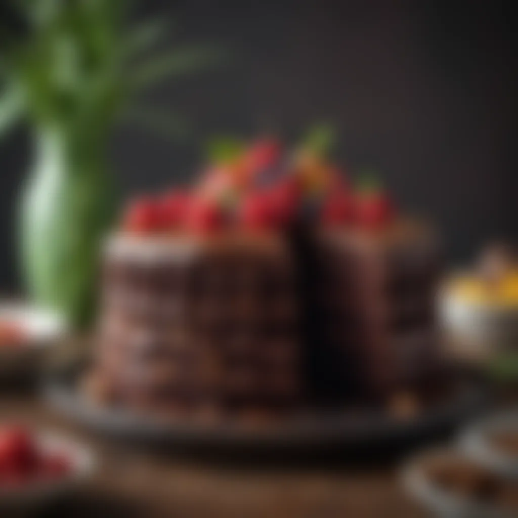 Decadent Vegan Chocolate Cake Plant-Based Chocolate Cake