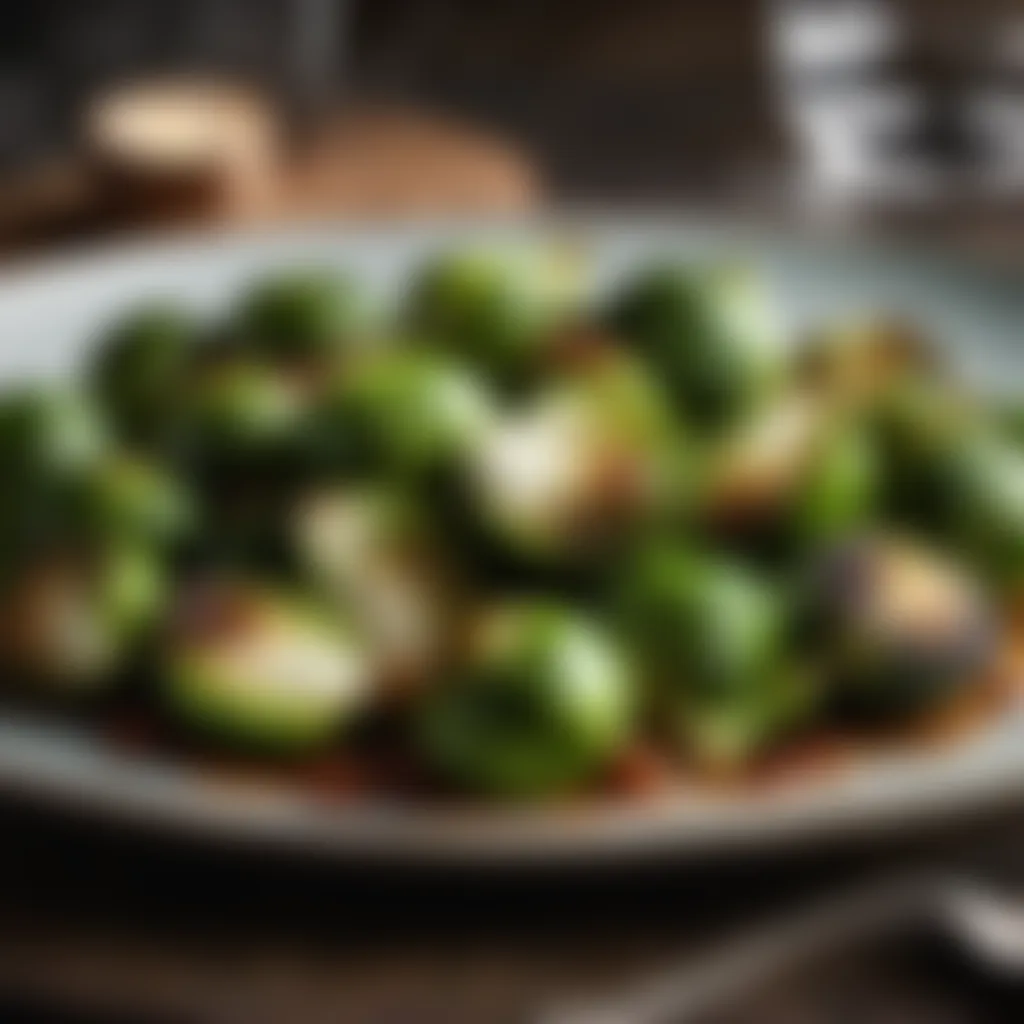 Plated Brussels Sprouts Delight