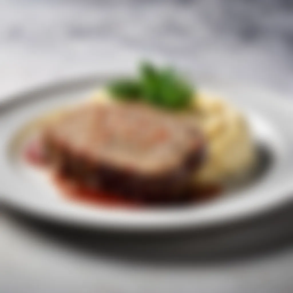 Perfectly Plated Pork Meatloaf and Mashed Potatoes