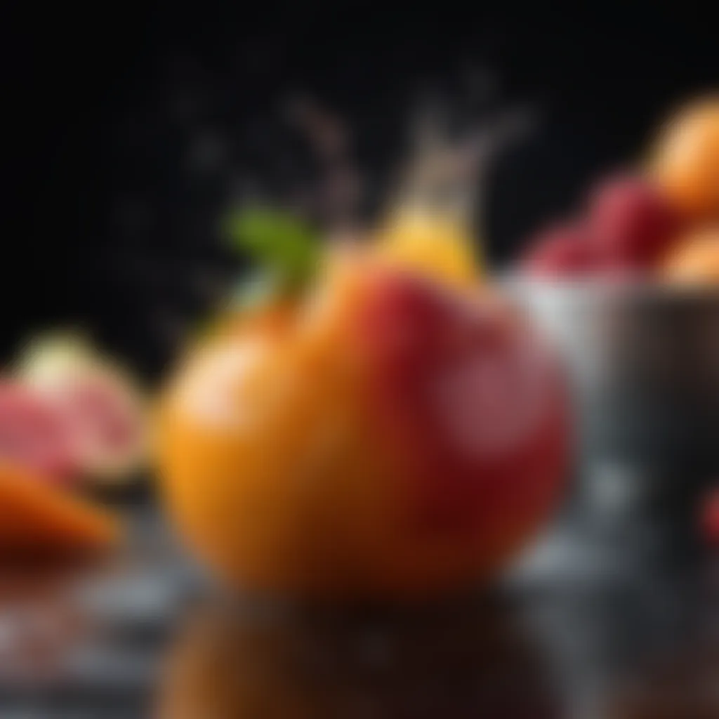 Poaching Fruits for Enhanced Flavor Infusion Fruits being poached in a flavorful liquid