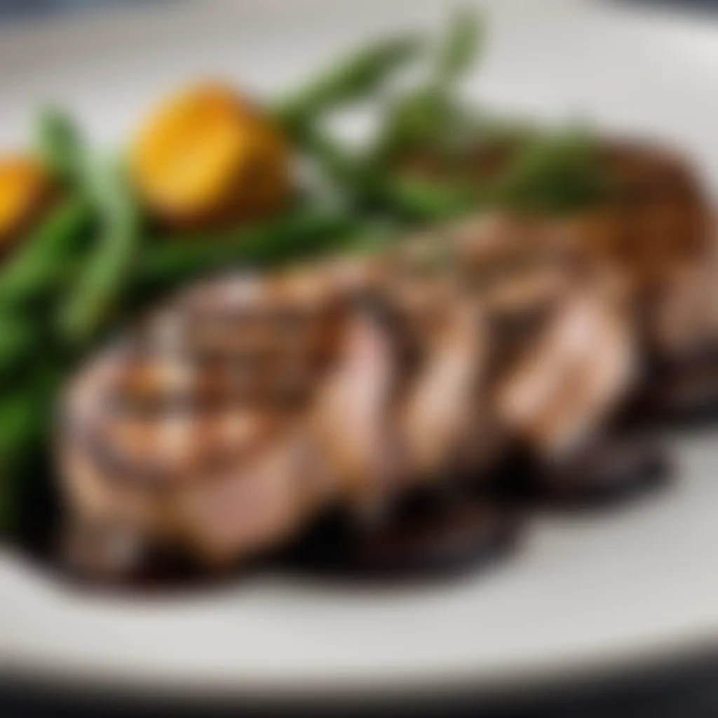 Pork Tenderloin Medallions with Balsamic Reduction