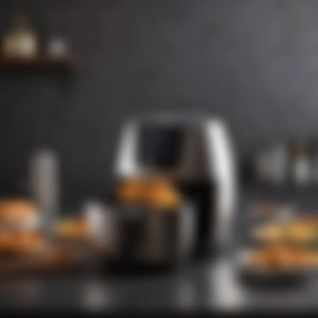 Elegant Aesthetic of the Air Fryer Sleek design of the PowerXL 5QT Slimline Air Fryer