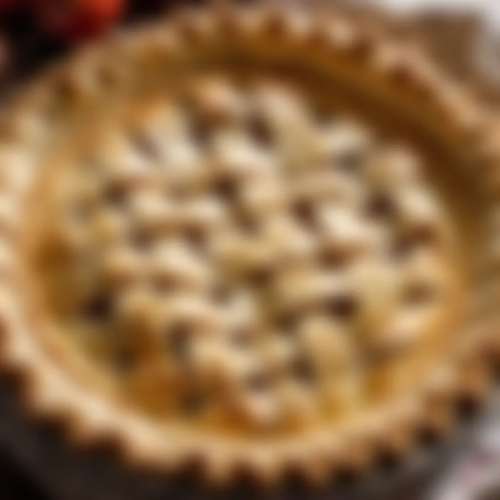 Precise crimping of the pie crust edges