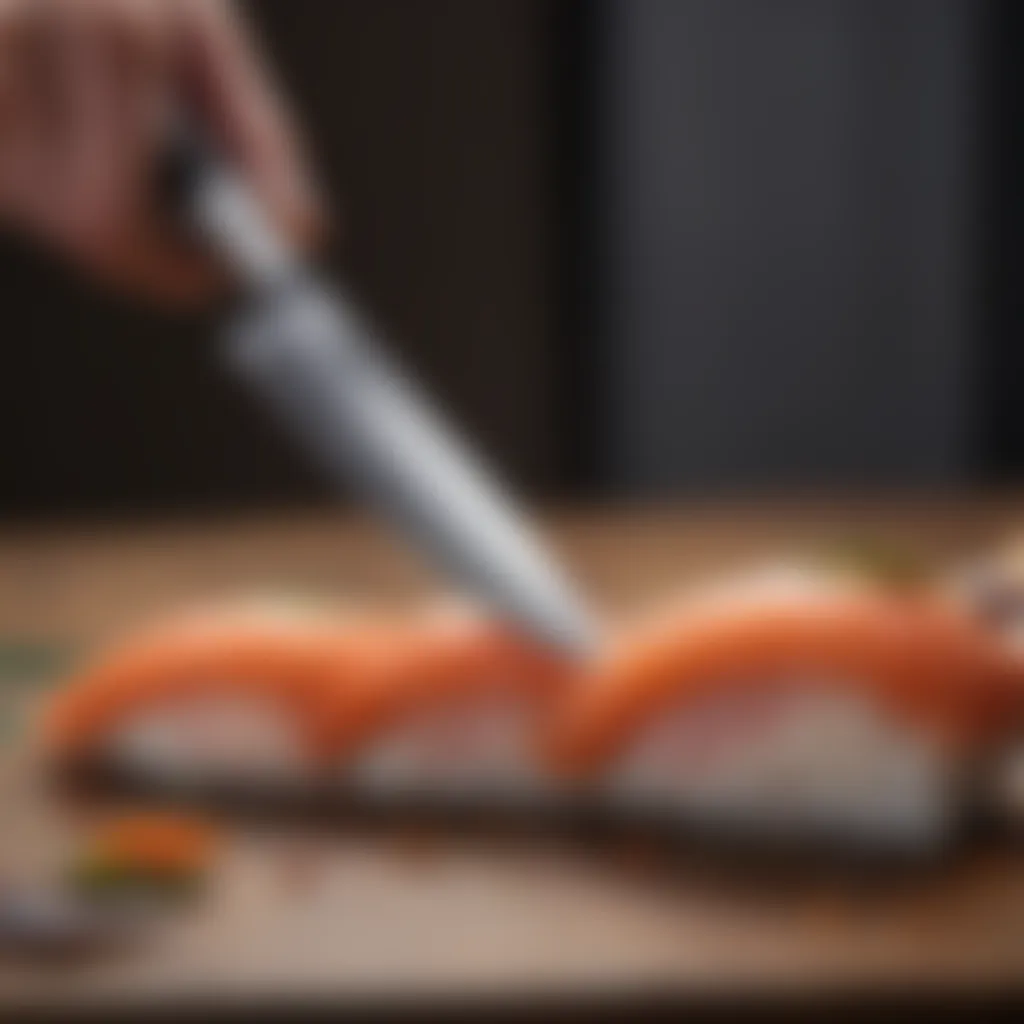 Precision Knife for Sushi Preparation