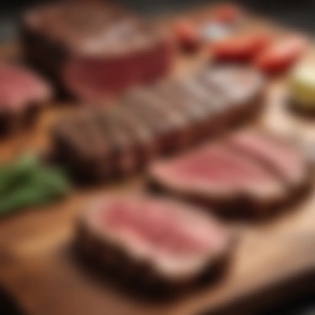 Selection of premium steak cuts