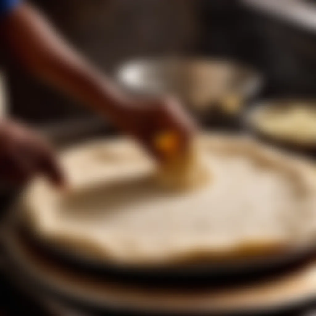 Preparing Akki Roti Dough Preparing Akki Roti Dough