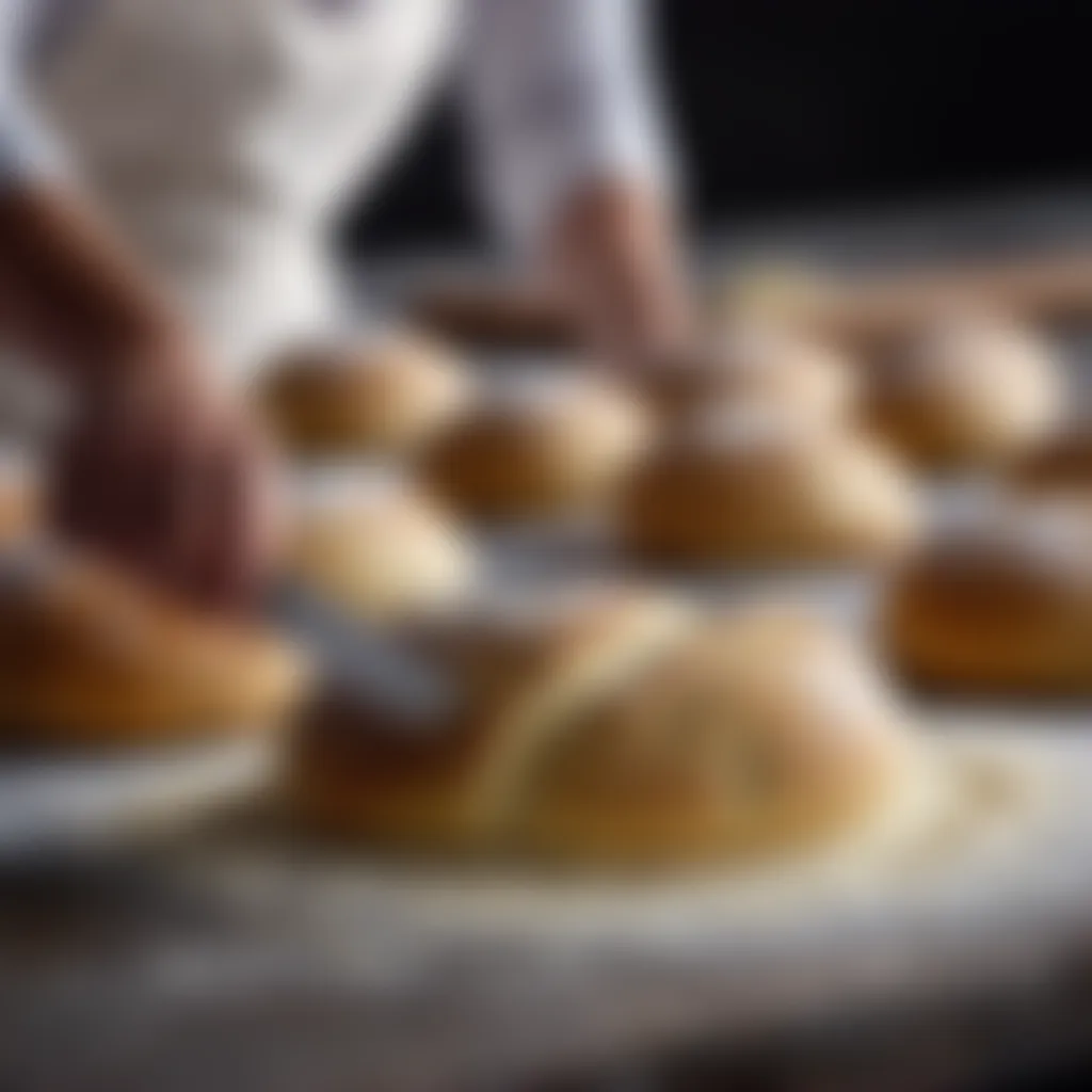 Preparing the Hveteboller Dough