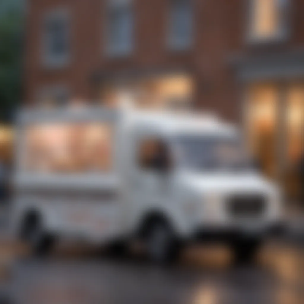 Temperature-controlled ice cream delivery vehicle