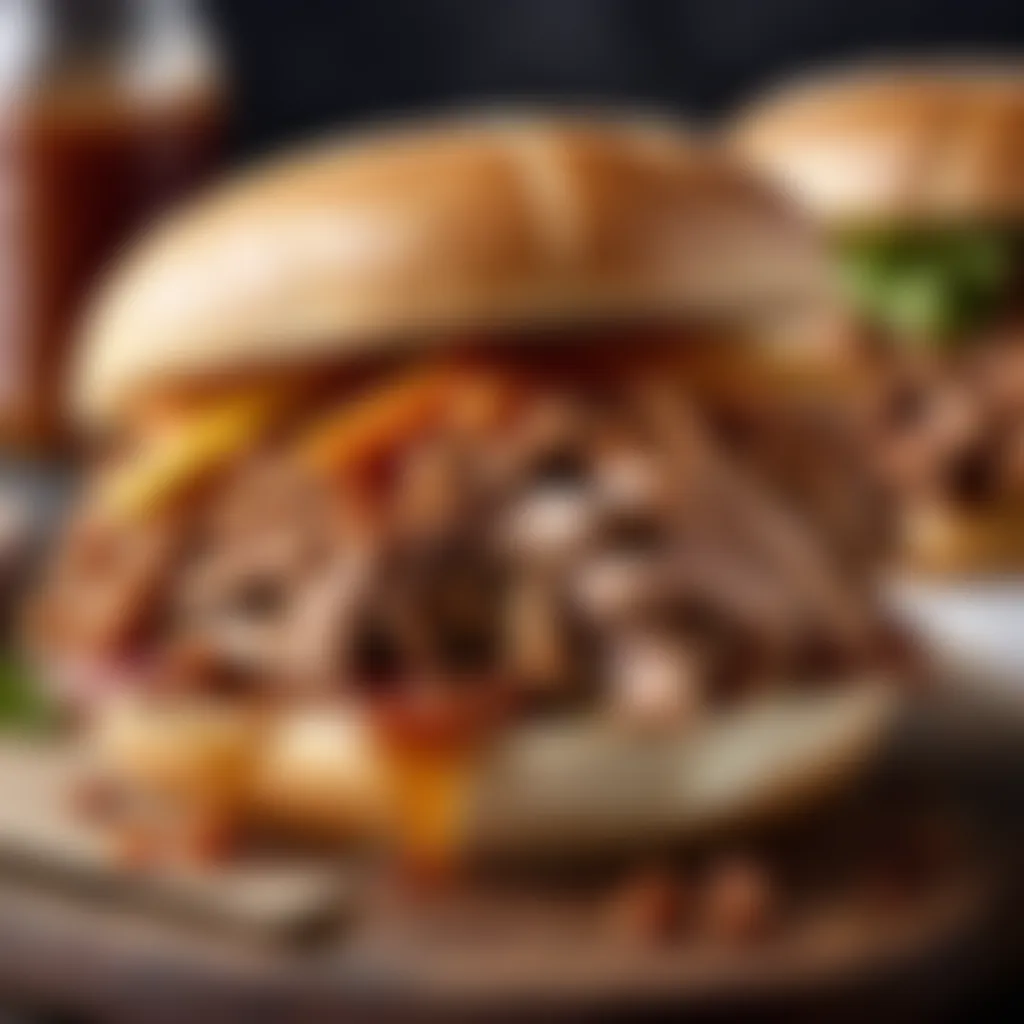 Pulled Pork Sandwich BBQ Plating Ideas