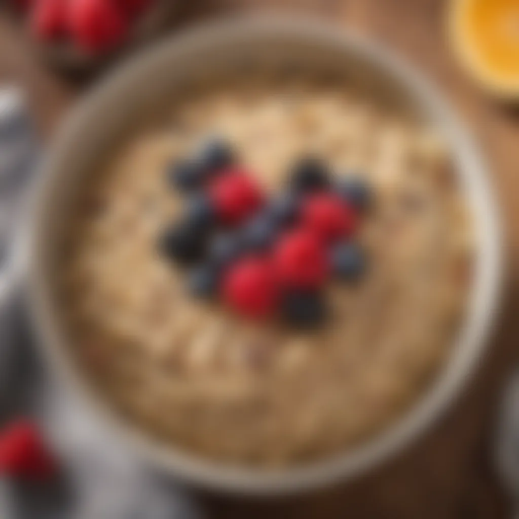 Delicious Oatmeal Bowl with Fresh Berries