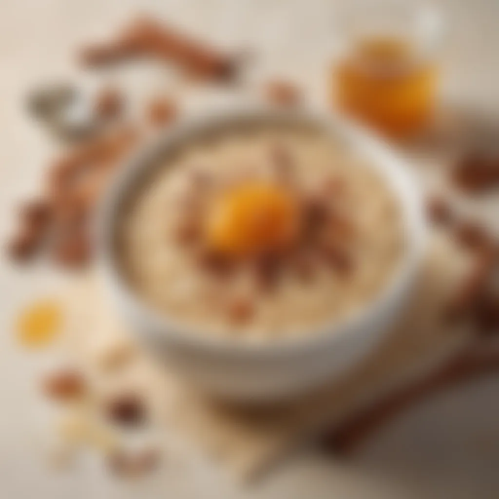 Creamy Oatmeal with Cinnamon and Honey