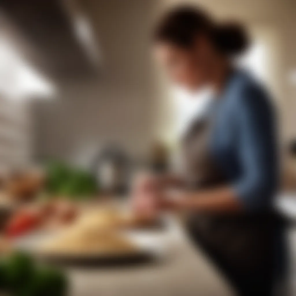 Woman Searching for Recipes Woman searching for recipes