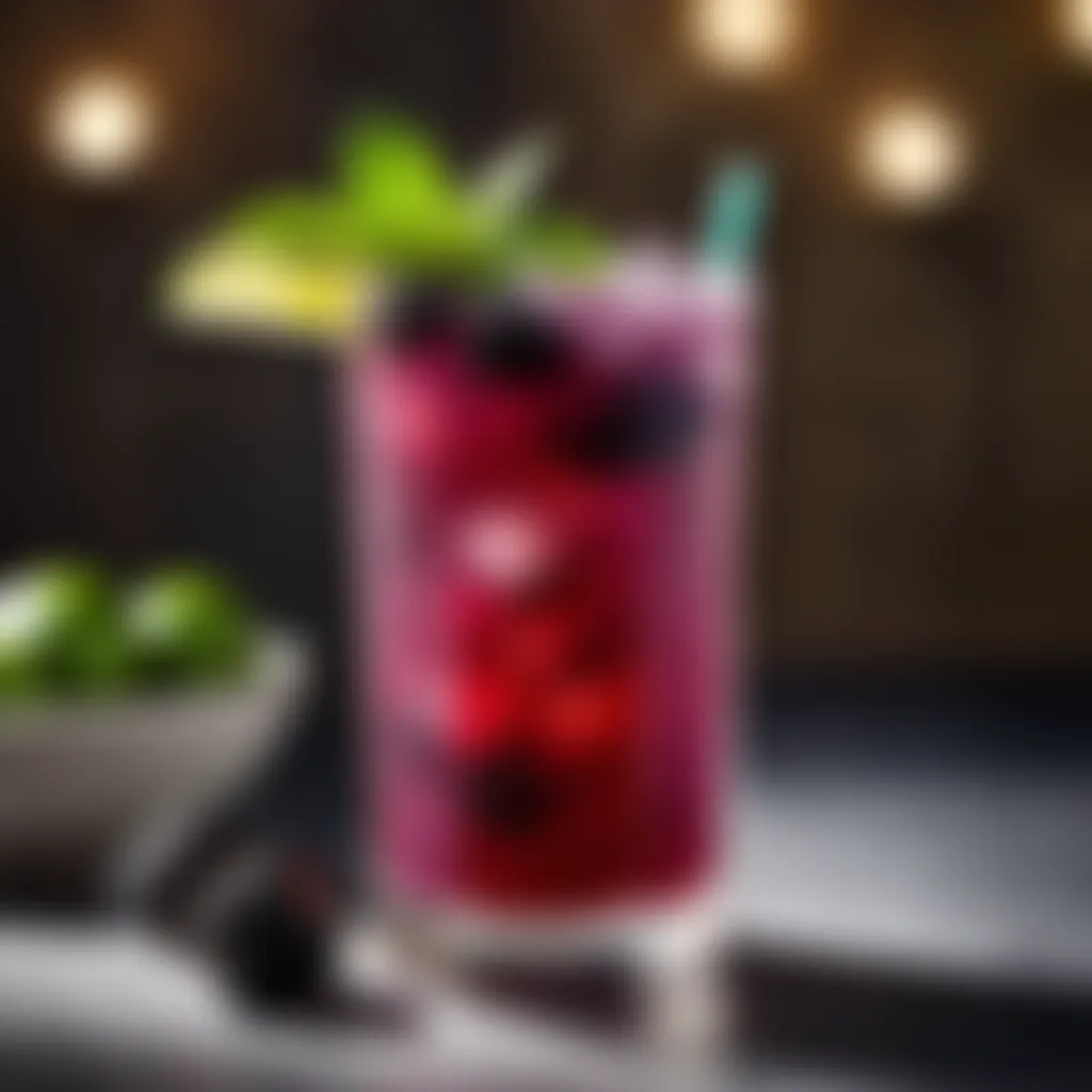 Blackberry Mojito Mocktail