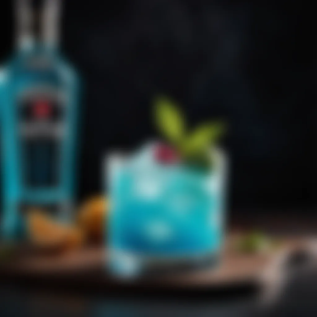 Refreshing Hpnotiq cocktail