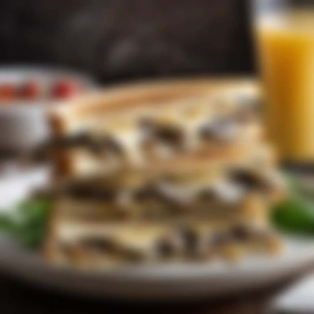 Savory Mushroom and Swiss Panini with Gourmet Ingredients