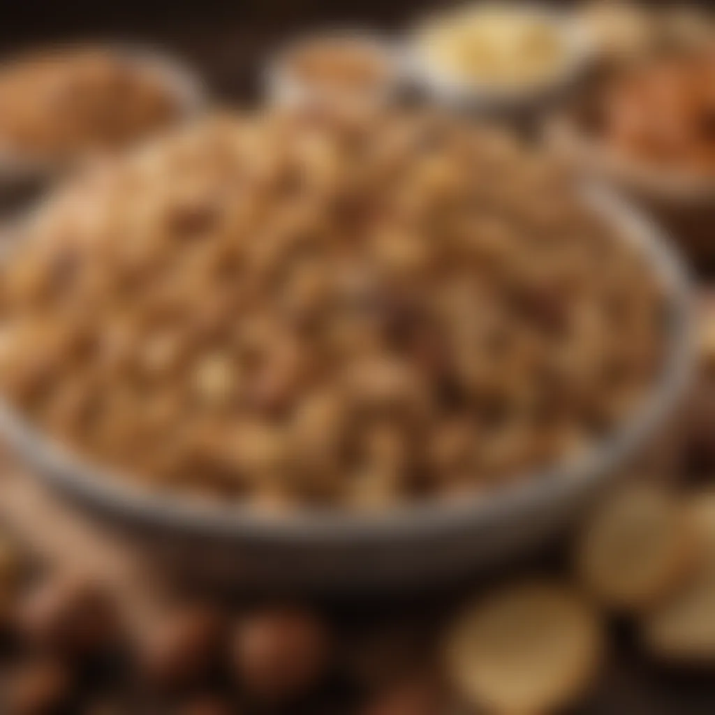 Rich nut assortment for turkey stuffing