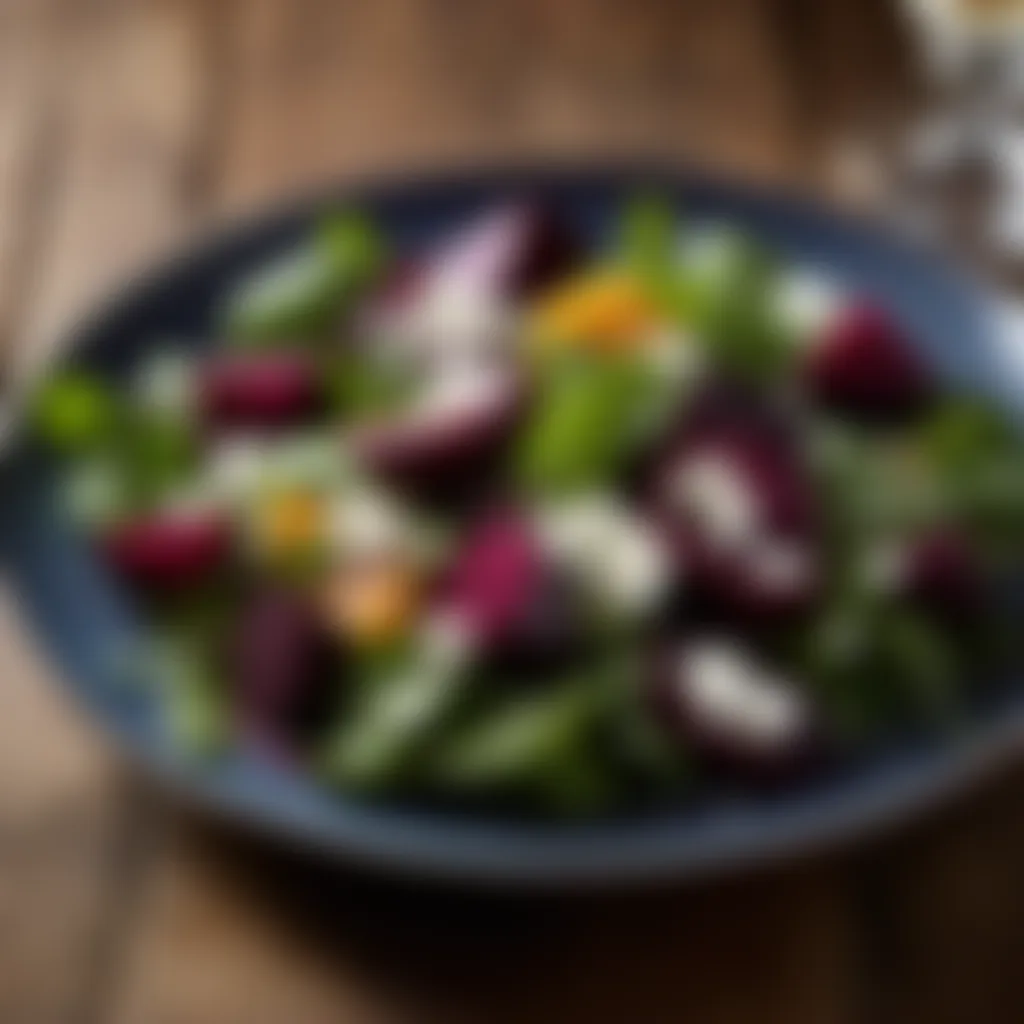 Roasted Beet and Goat Cheese Salad