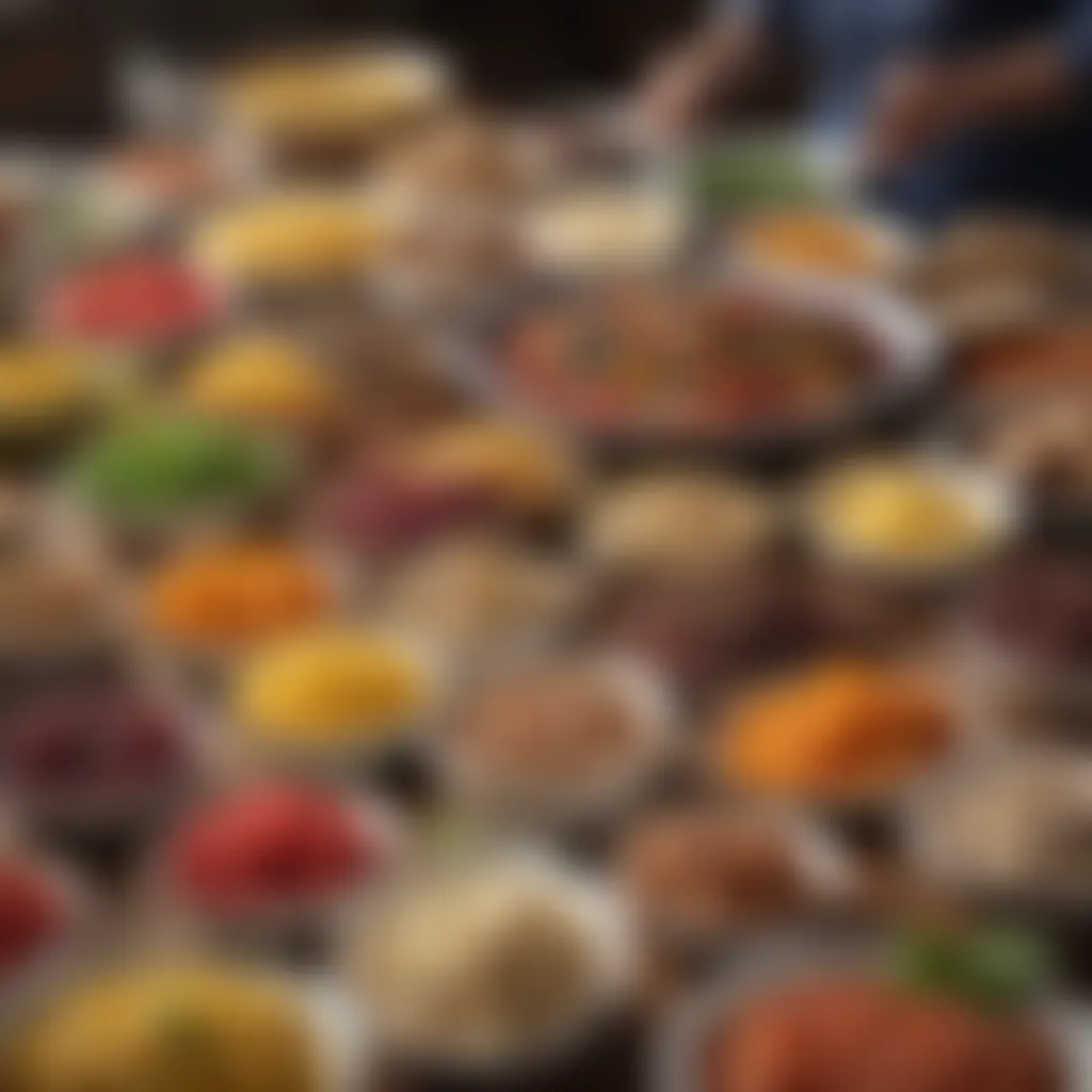 A colorful assortment of nutritious ingredients ready for meal assembly