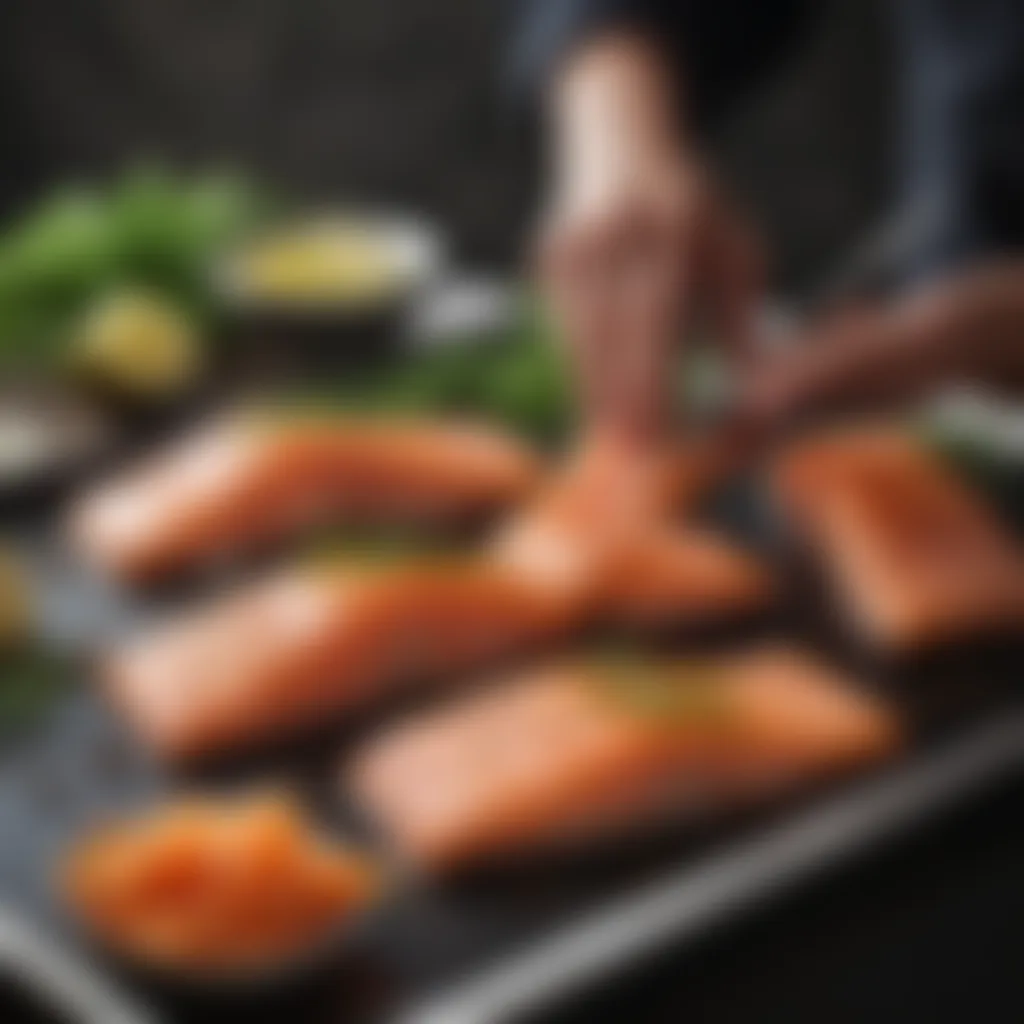 Salmon Fillets Preparation