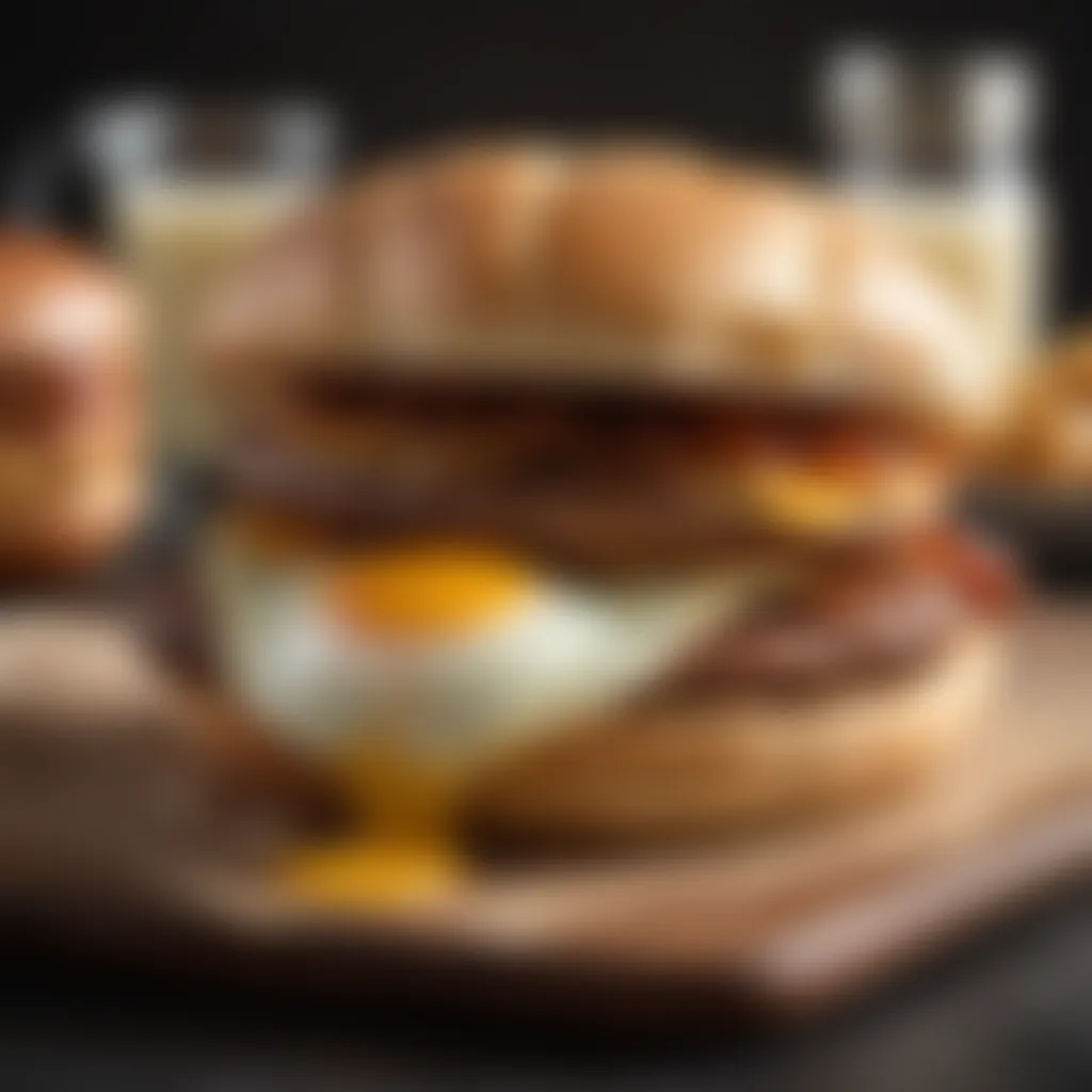 Gourmet Sausage and Egg Breakfast Sandwich Gourmet Sausage and Egg Breakfast Sandwich