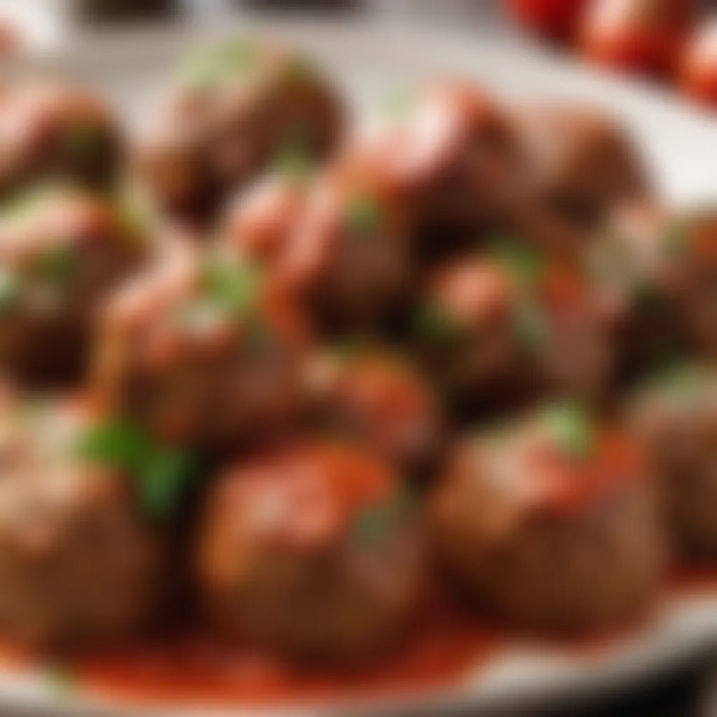 Savory Beef Meatballs