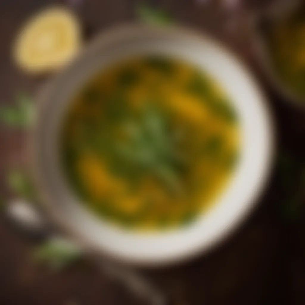 Savory Herb Infusion in Soup