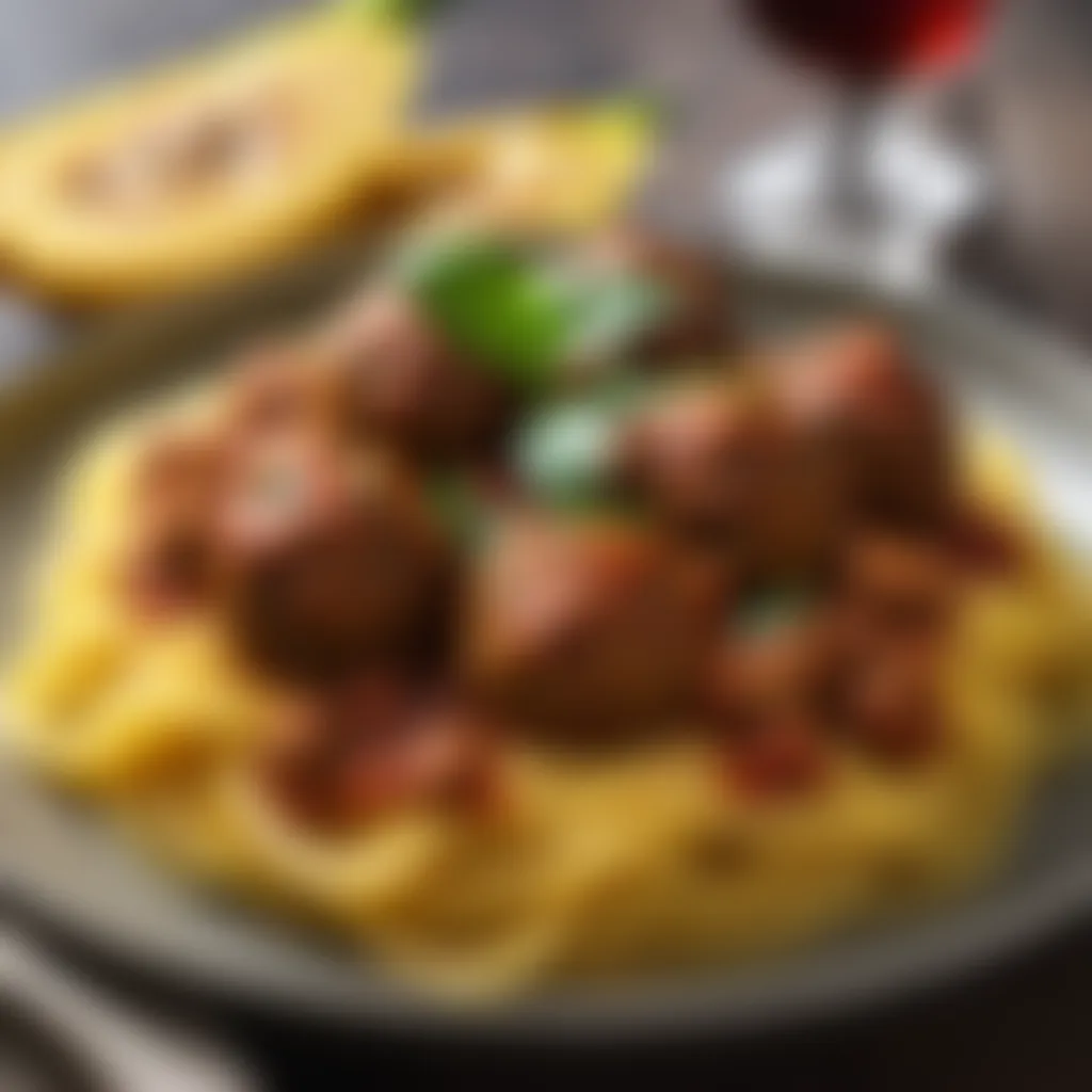 Savory Spaghetti Squash with Meatballs - Epicurean Elegance