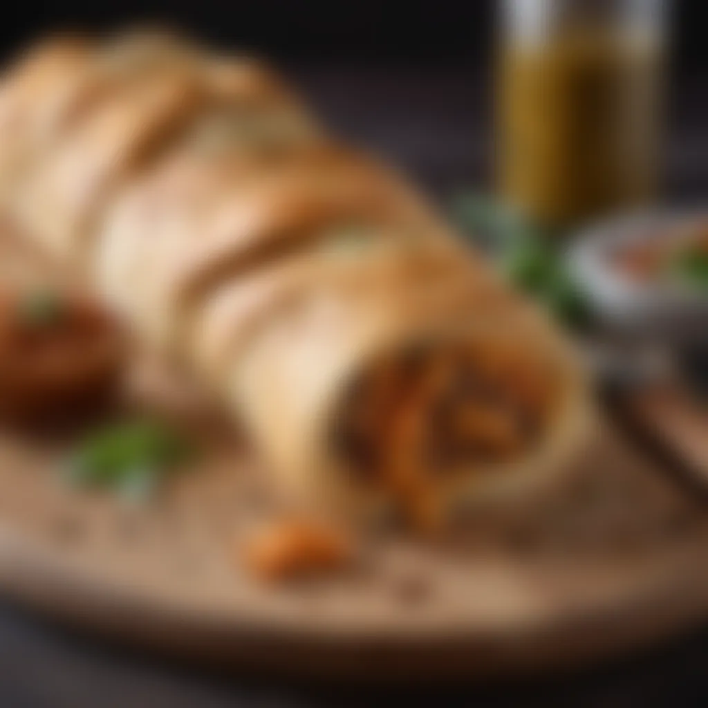 Savory Stromboli with Sun-Dried Tomato Pesto