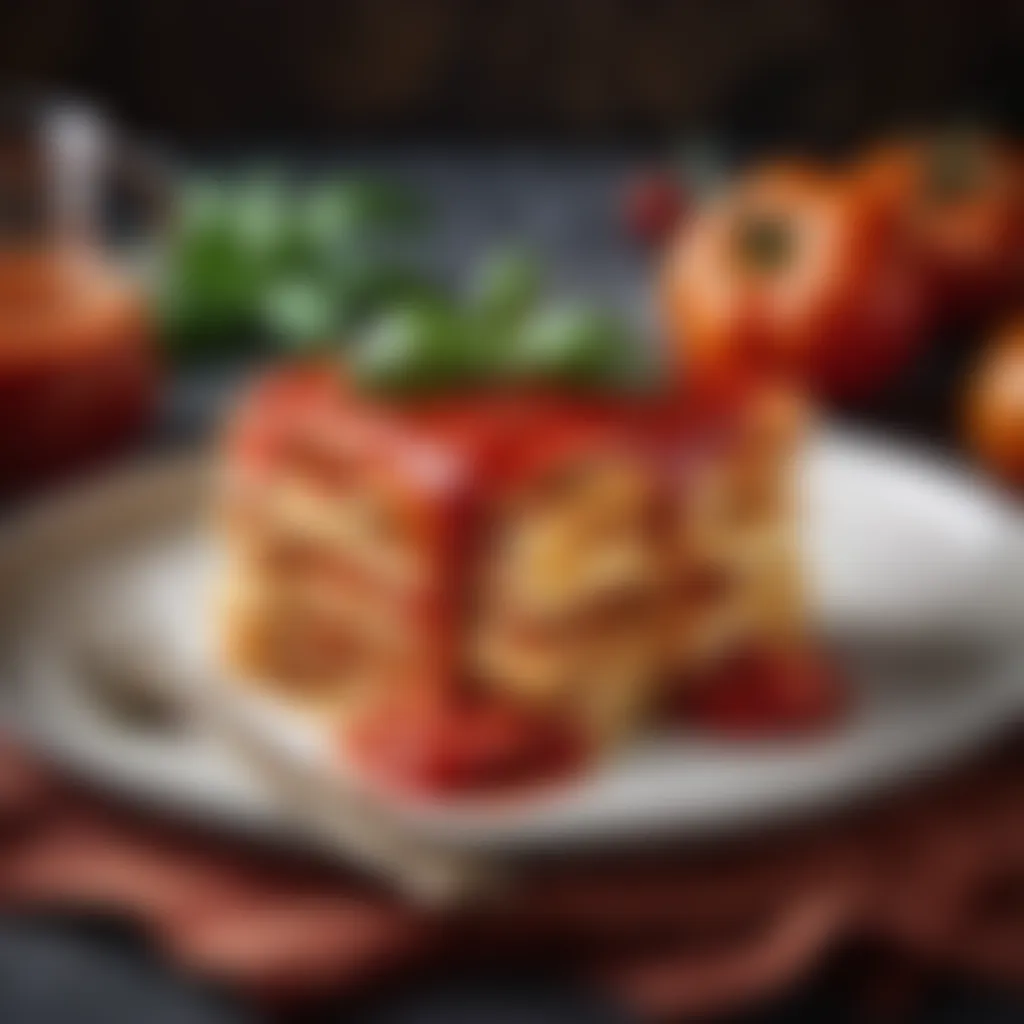 Elegant Tomato Elixir Enhancement Rich Tomato Sauce Drizzle