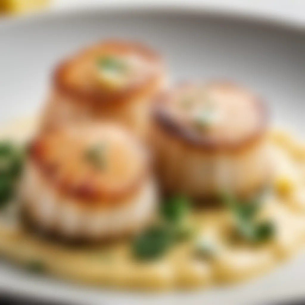 Seared Scallops with Lemon Butter Sauce