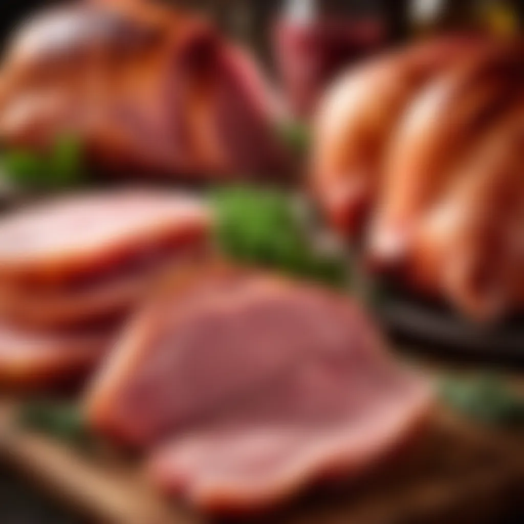 Selection of Fresh and Succulent Hams