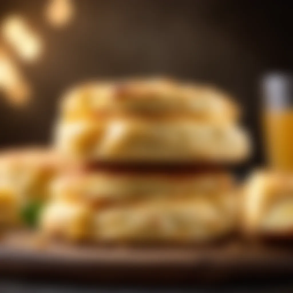 Serving Cheese Scones Serving cheese scones