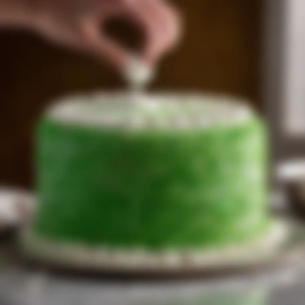 Shaping the Klepon Cake Shaping the Klepon Cake