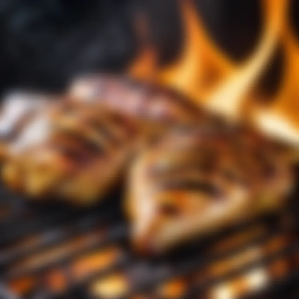 Culinary Char-Grilled Delight Sizzling Chicken on the Grill