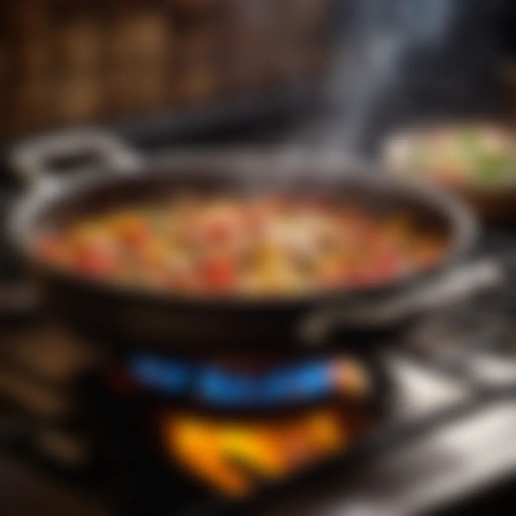 Sizzling Pan Cooking Method