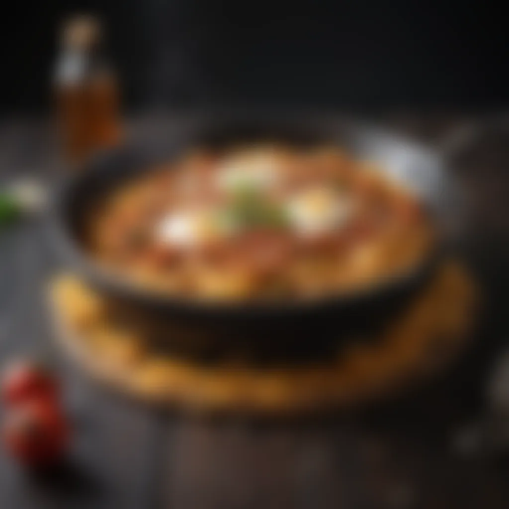 Sizzling Skillet Mastery Sizzling skillet with spaghetti