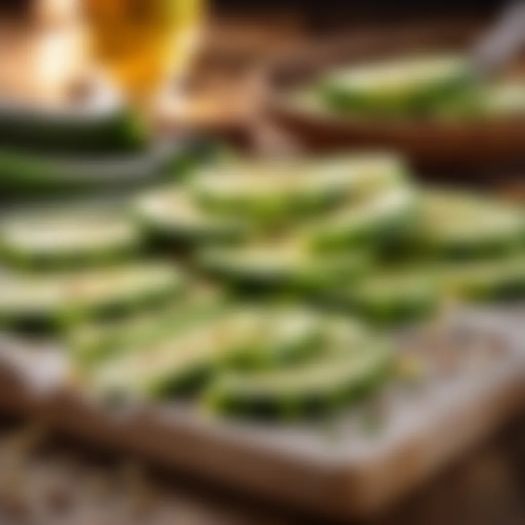 Sliced Courgettes Sliced Courgettes