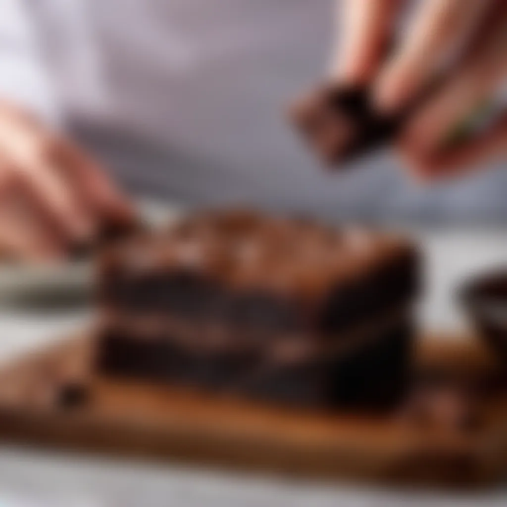 Precise Brownie Cutting Mastery Sliced Lunch Lady Brownies With Gourmet Touch