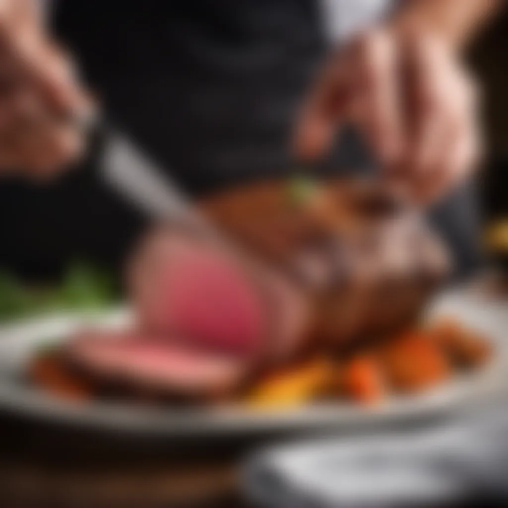The Art of Presentation: Slicing Techniques Slicing Perfectly Cooked Tri Tip Roast