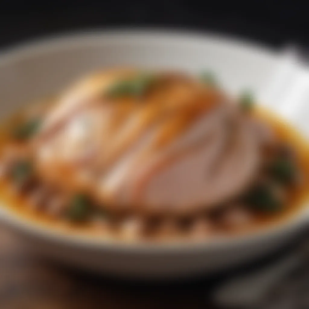 Tender Slow-Cooked Turkey Breast in Aromatic Broth