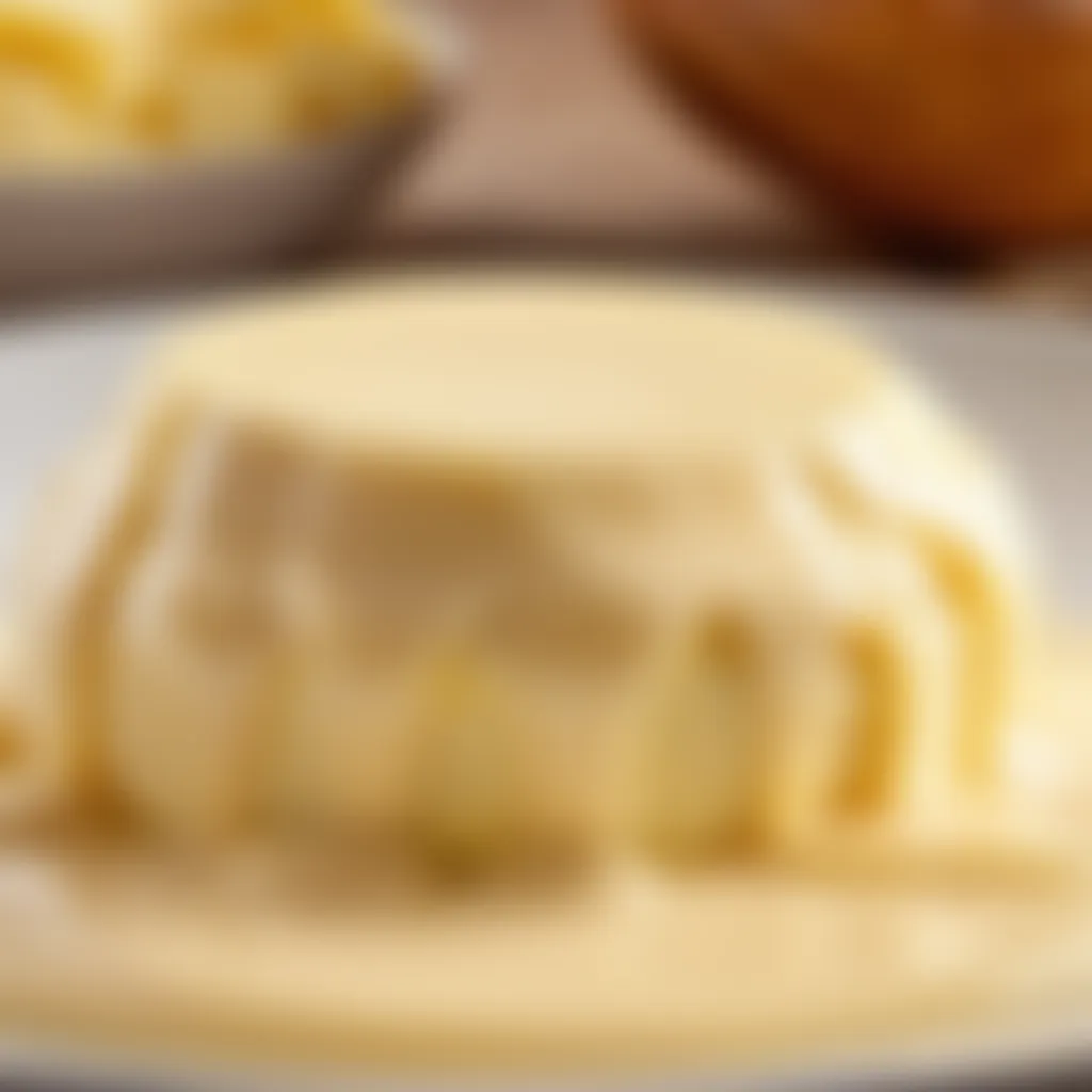 Smooth and creamy butter