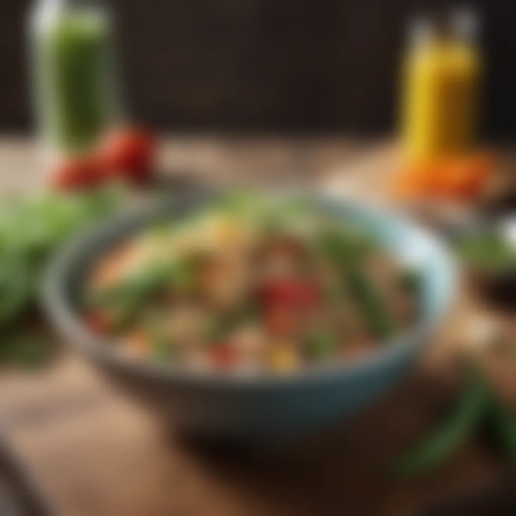 Quinoa Snap Pea Bowl Snap pea and quinoa bowl