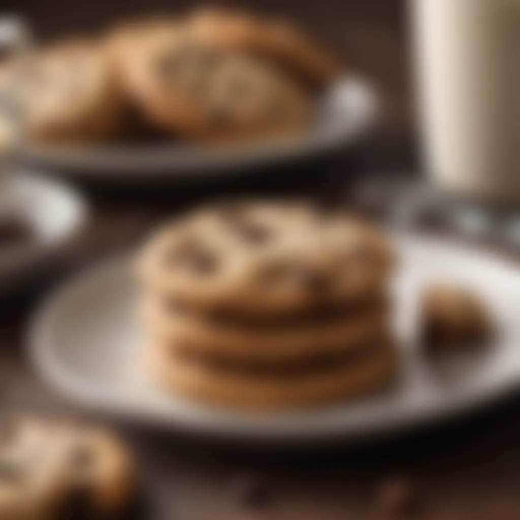 Sophisticated sugar-free chocolate chip cookies paired with gourmet coffee