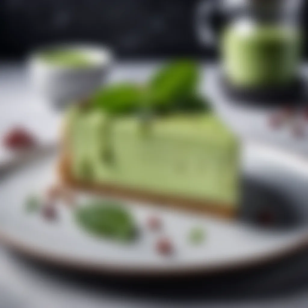 Sophisticated Matcha Cheesecake