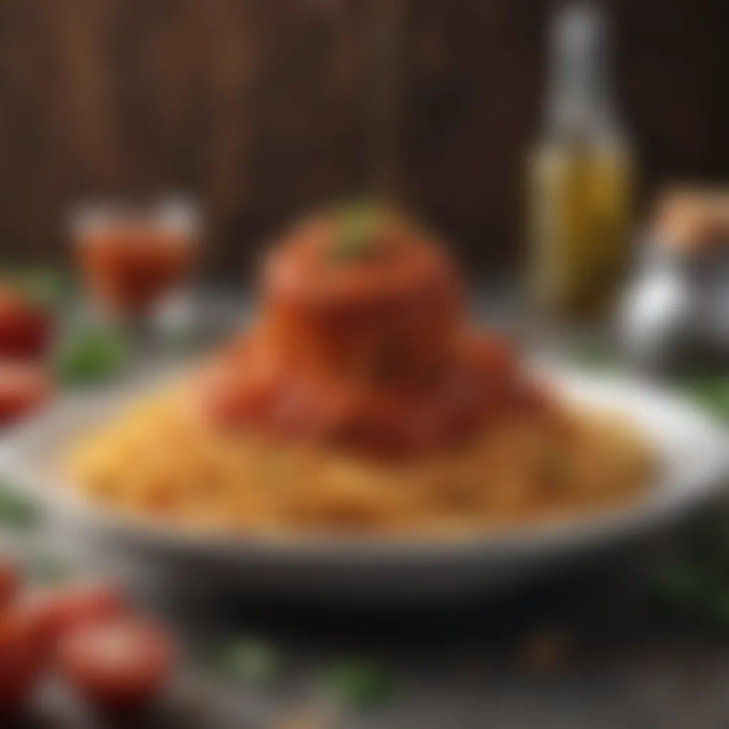 Tomato Symphony Infusion Spaghetti in a rich tomato sauce