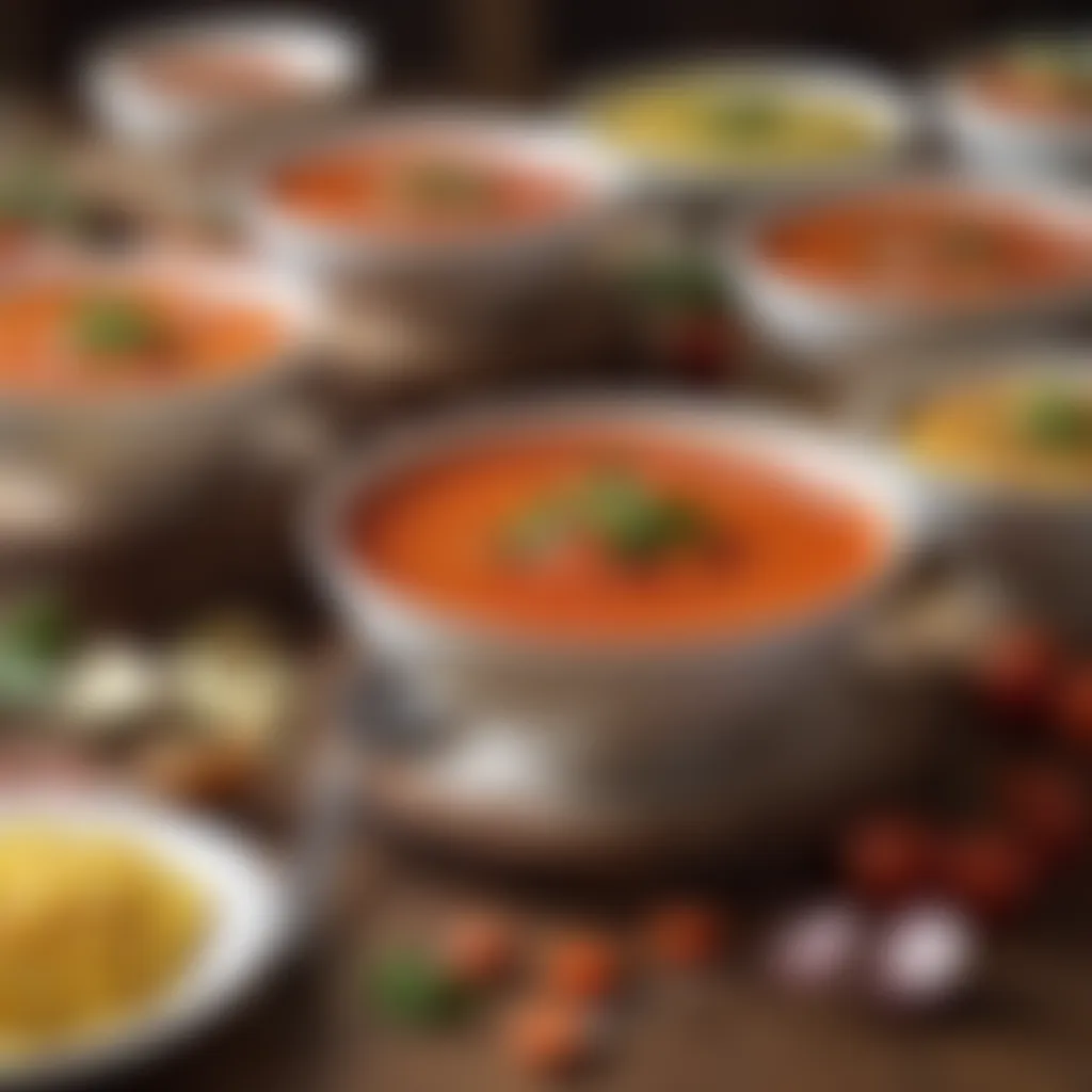 Art-inspired visualization of Spanish gazpacho soup